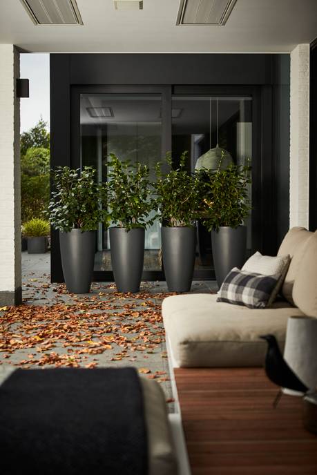 pure soft round high 30cm anthracite